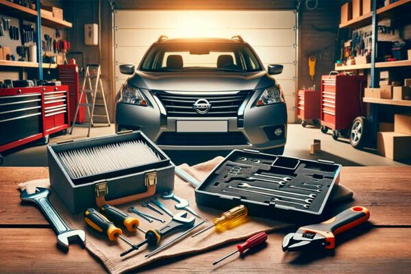 An-image-of-a-garage-setting-with-various-car-maintenance-tools,-symbolizing-the-DIY-approach-to-car-care